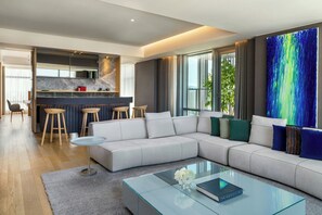 En 49-tommers LCD-TV med digitale kanaler samt TV og Netflix