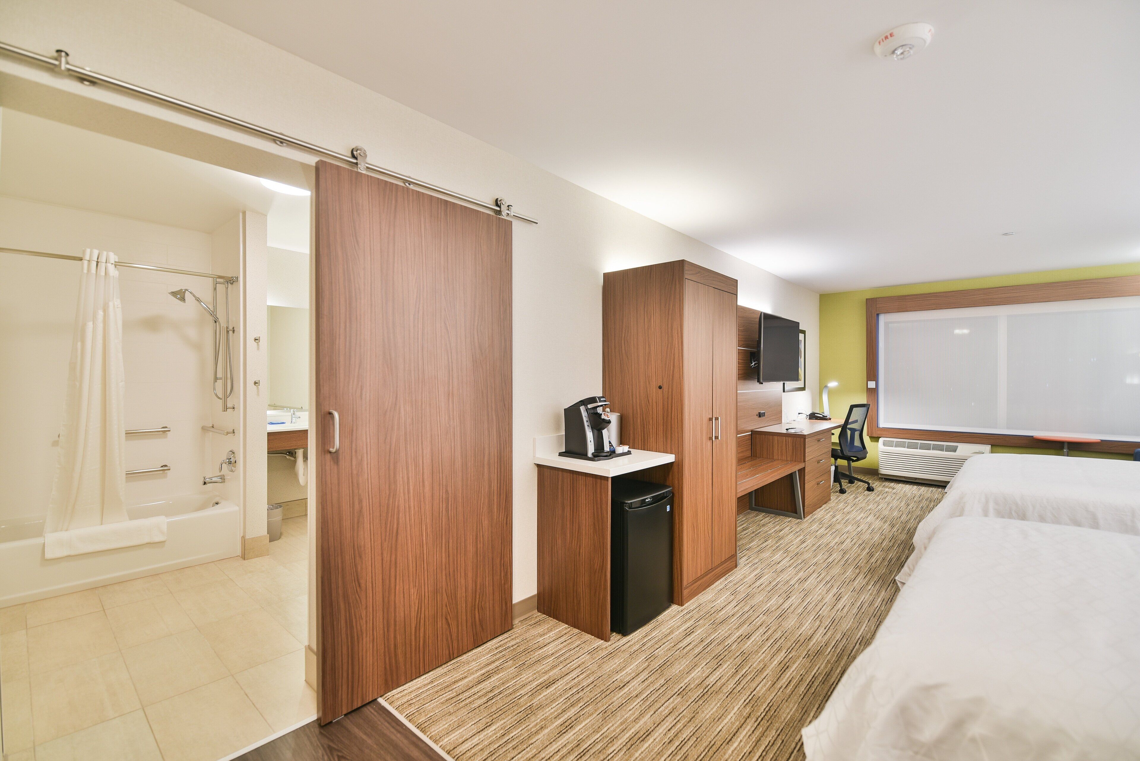 Suite, 2 Queen Beds, Accessible (Communications, Mobility, Access Tub) | Premium bedding, in-room safe, desk, blackout drapes