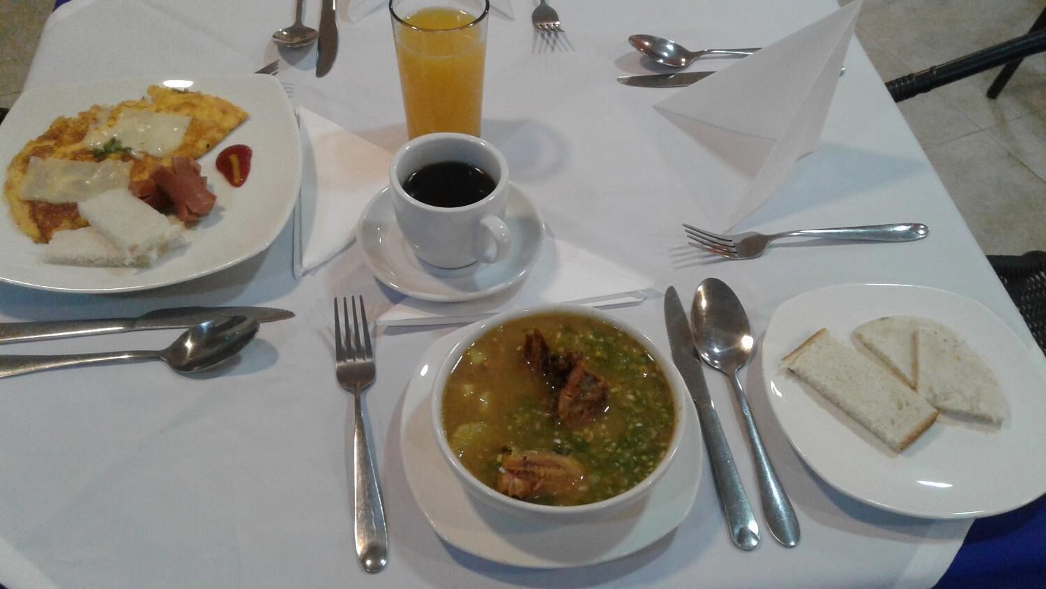 breakfast, lunch, dinner served; local cuisine