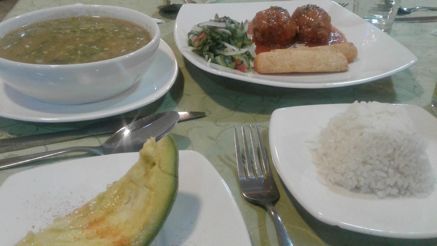 breakfast, lunch, dinner served; local cuisine