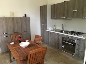 Fridge, oven, stovetop, dishwasher