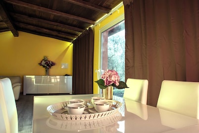 Detached house with large private masonry pool for exclusive use