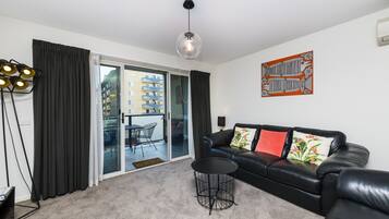 Comfort Apartment, 2 Bedrooms | Living room | LCD TV, DVD player