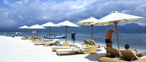 Beach nearby, white sand