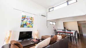 Deluxe Villa, 3 Bedrooms, Accessible, Ground Floor | Living room - Hide House (Chatan)