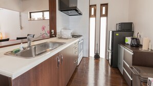 Deluxe Villa, 3 Bedrooms, Accessible, Ground Floor | Private kitchen - Hide House (Chatan)