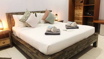 Ropa de cama de alta calidad y minibar