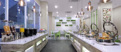 Daily buffet breakfast (IDR 105000 per person)