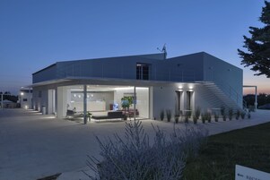 Front of property - evening/night