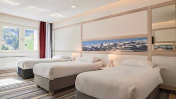 Triple Room with Mountain View (AC) | Premium bedding, desk, laptop workspace, free WiFi