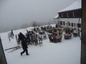 Petit-déjeuner et déjeuner servis sur place, restauration en plein air 