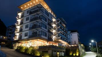 Front of property - evening/night