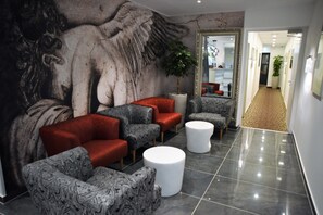 Sitteområde i lobbyen