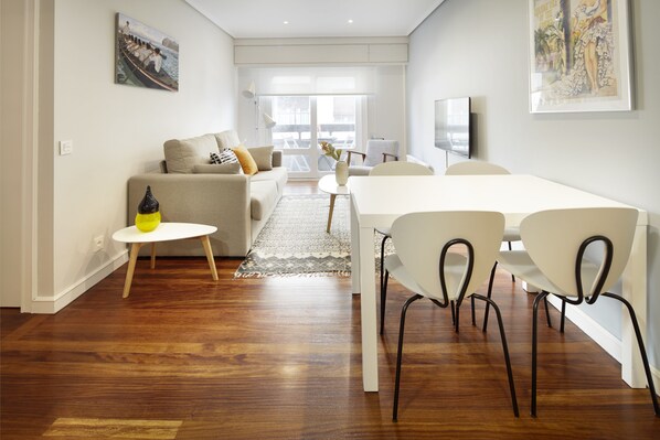Apartment, 2 Bedrooms, Balcony | Living area