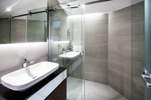 Regadera, amenidades de baño ecológicas, secadora de cabello, batas 