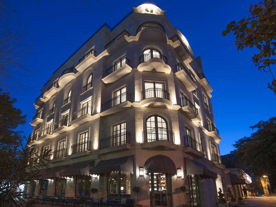 Front of property – evening/night