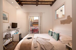 Premium bedding, down duvets, Select Comfort beds, minibar