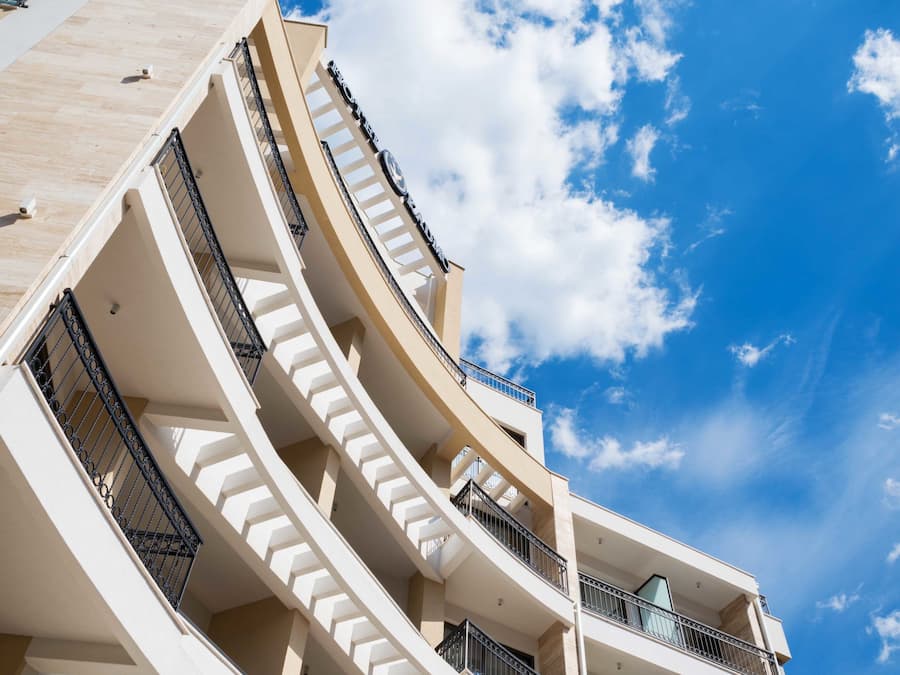 Voorkant van accommodatie