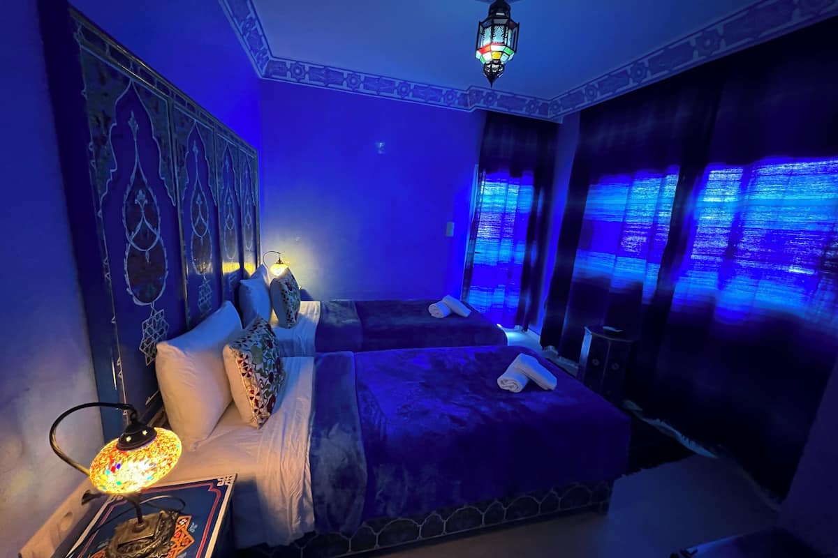 Economy Twin Room, 2 Twin Beds, Terrace | 1 bedroom, free WiFi, bed sheets
