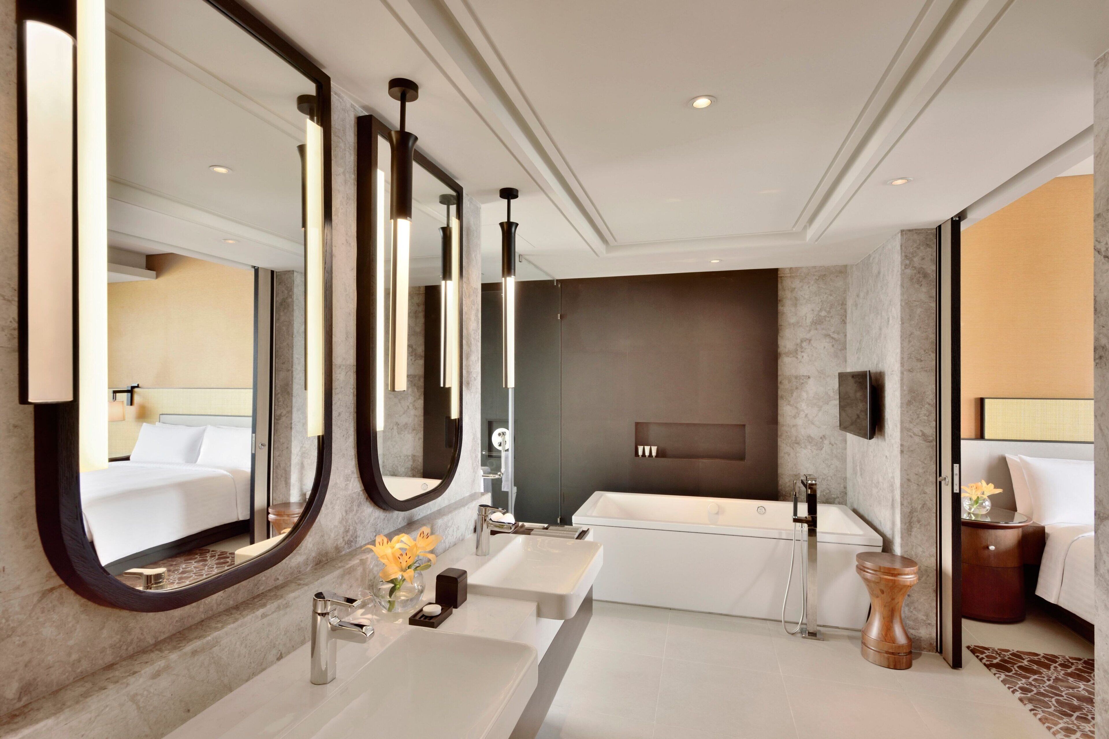 presidential suite, 1 king bed, non smoking, ocean view | bathroom | separate bathtub and shower, rainfall showerhead