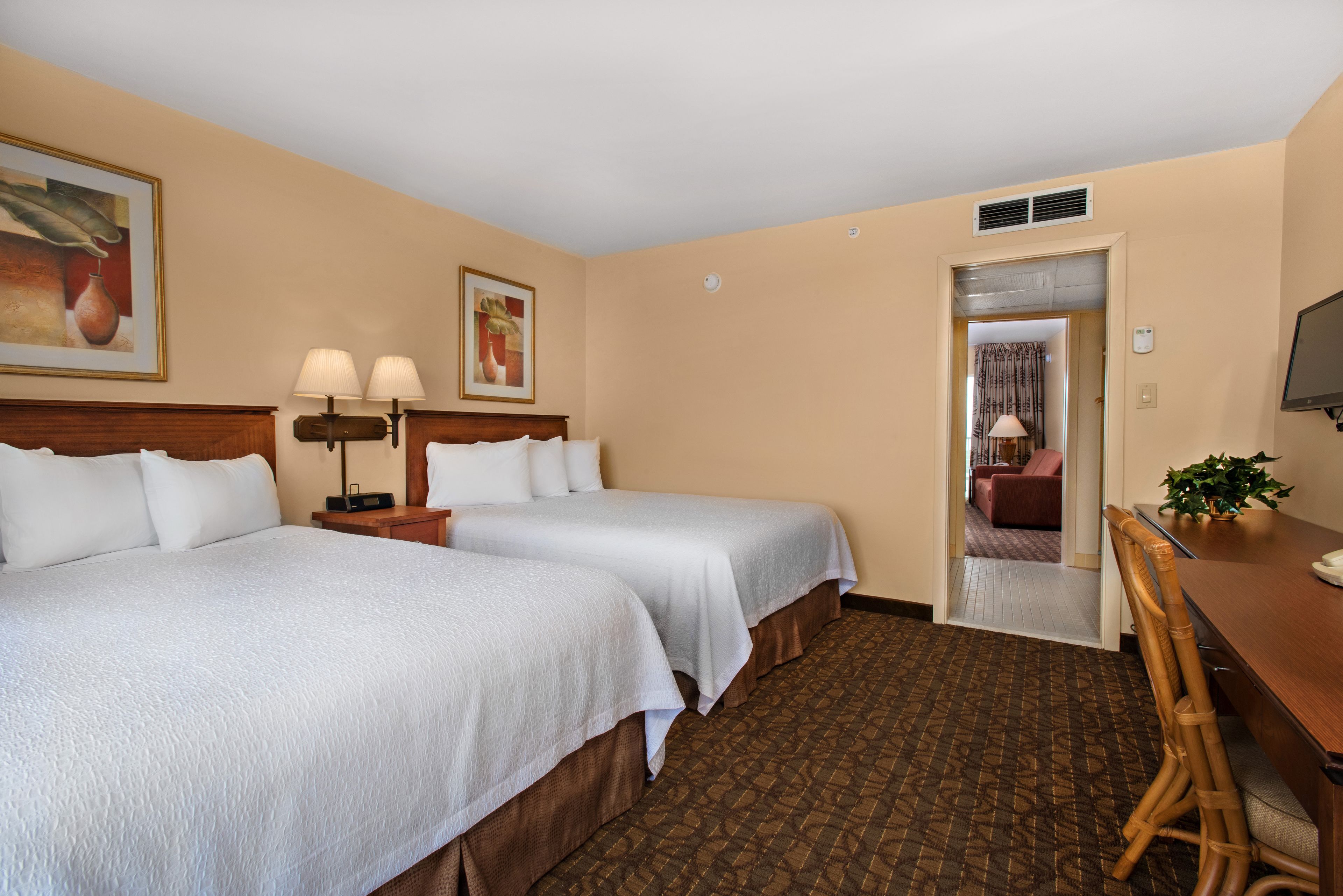 classic room, multiple beds, kitchenette, ocean view | in-room safe, desk, iron/ironing board, free wifi