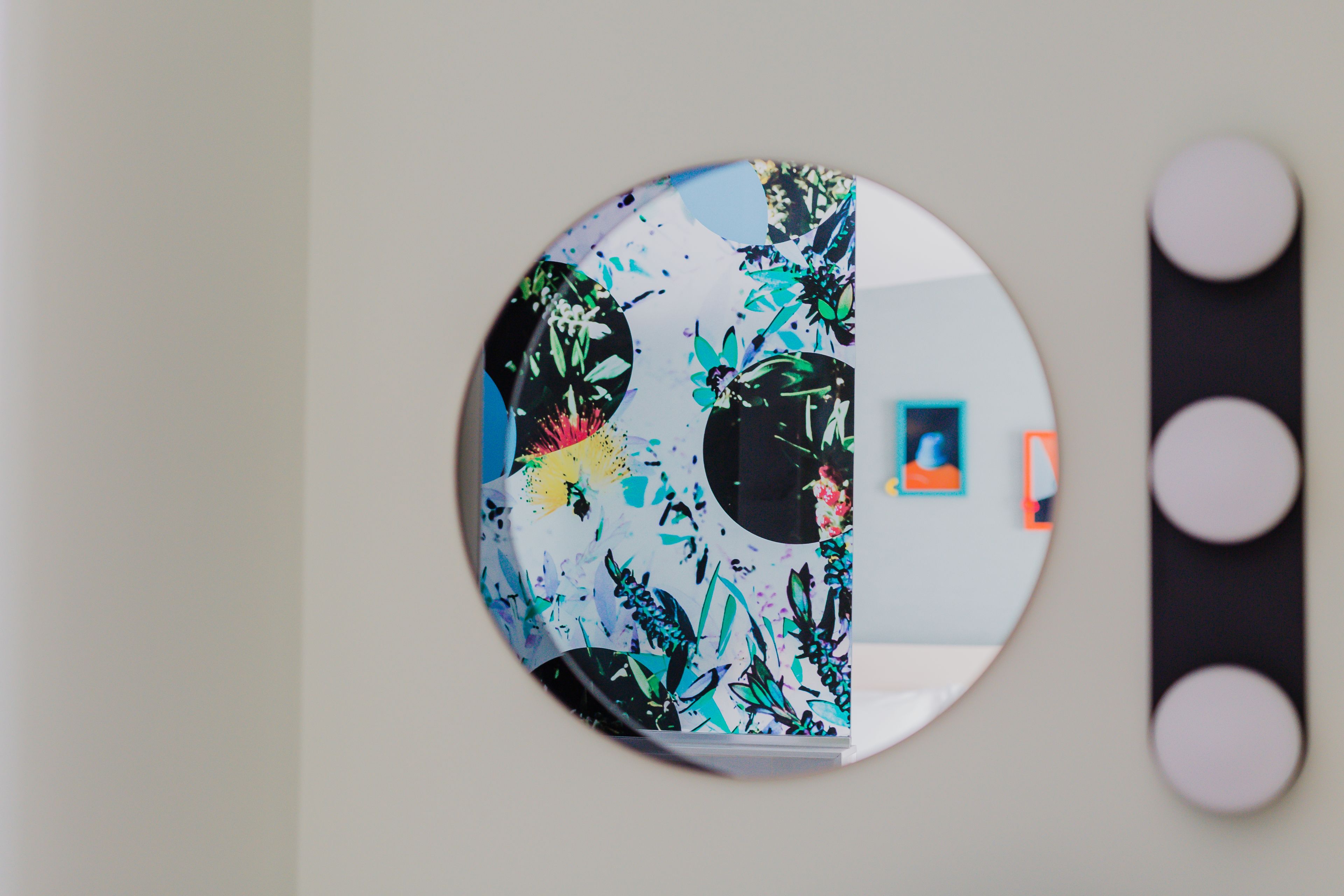 studio king at drake motor inn | bathroom | shower, rainfall showerhead, free toiletries, hair dryer