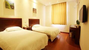 Blackout drapes, iron/ironing board, free WiFi