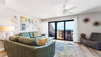 Townhome, Multiple Beds, Beach View (Fanta-Sea 53) | Living area | Flat-screen TV