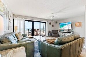 Townhome, Multiple Beds, Beach View (Fanta-Sea 53) | Living area | Flat-screen TV