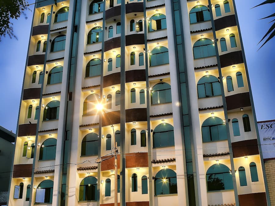 Front of property - evening/night