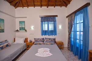 客房, 部分海景 | 隔音、免费 WiFi、床单