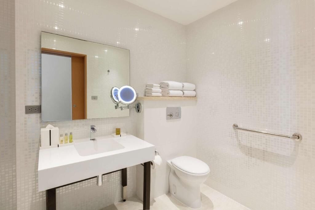 Bathroom | Shower, rainfall showerhead, free toiletries, hair dryer