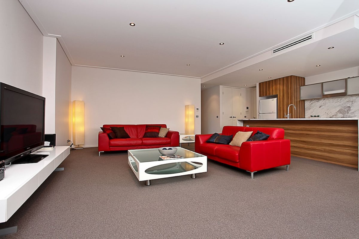 Appartamento, 2 camere da letto (Glebe Park 41) | Area soggiorno | TV LCD, lettore DVD