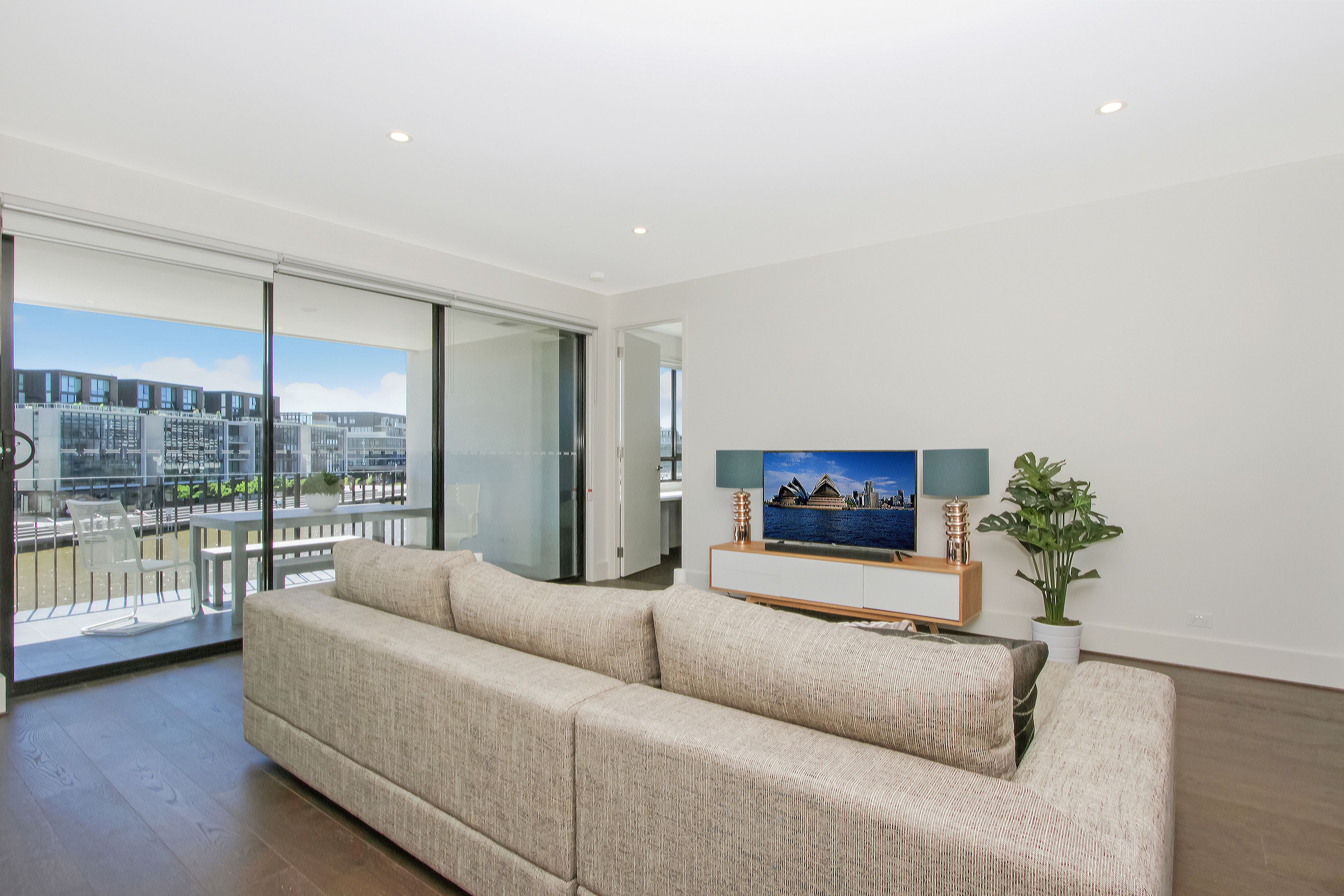 Apartment, 2 Bedrooms (The Prince 206) | Living area | Flat-screen TV