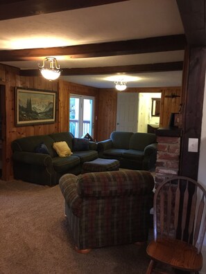 Panoramic Cabin, 1 Bedroom, Mountain View, Mountainside | Living room - Treetop Cabin (Auberry)