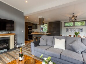 TV connectée, cheminée