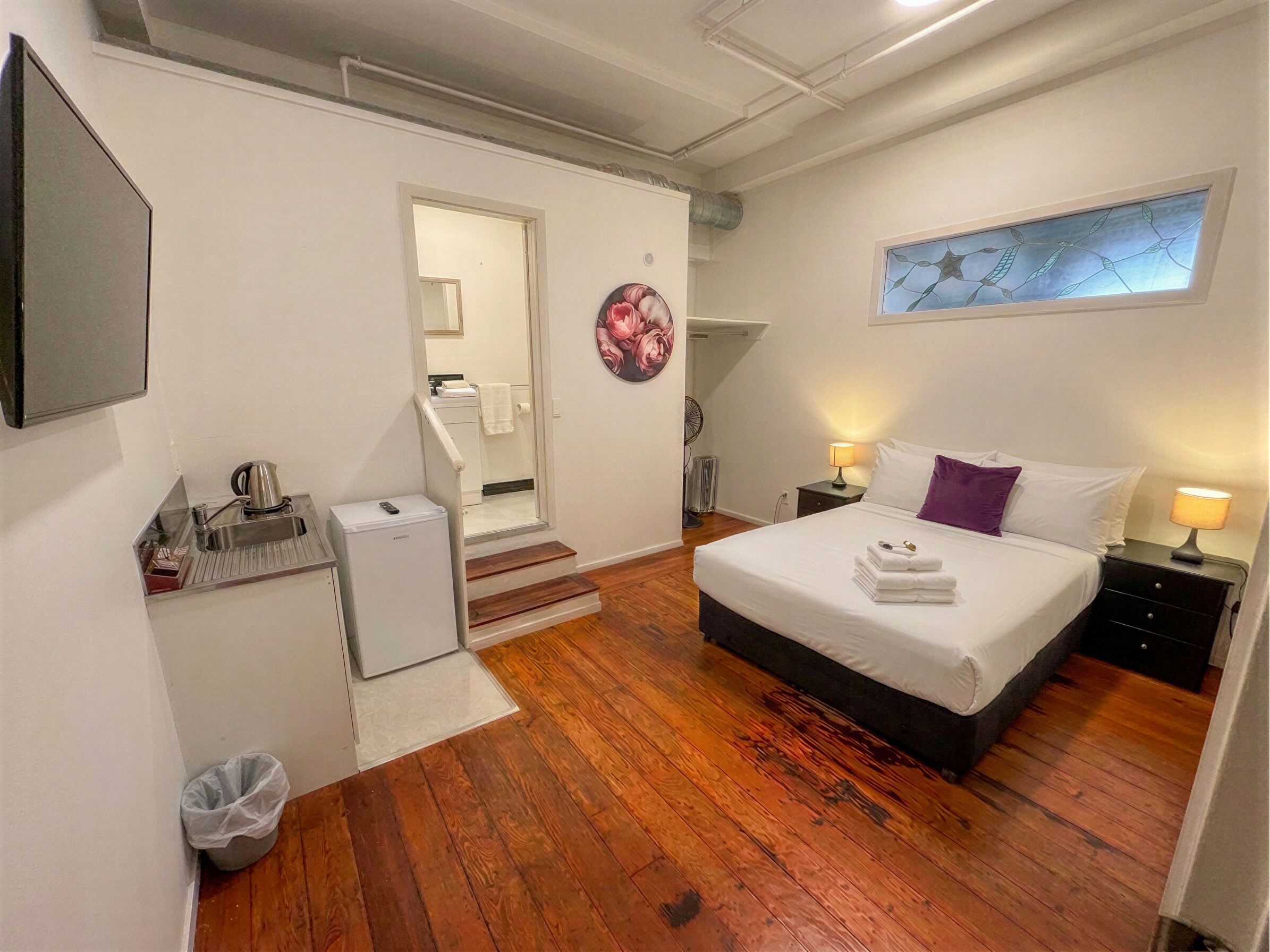 Estudio, 1 cama de matrimonio | Wifi gratis y ropa de cama