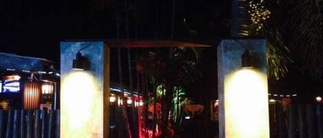 Front of property – evening/night