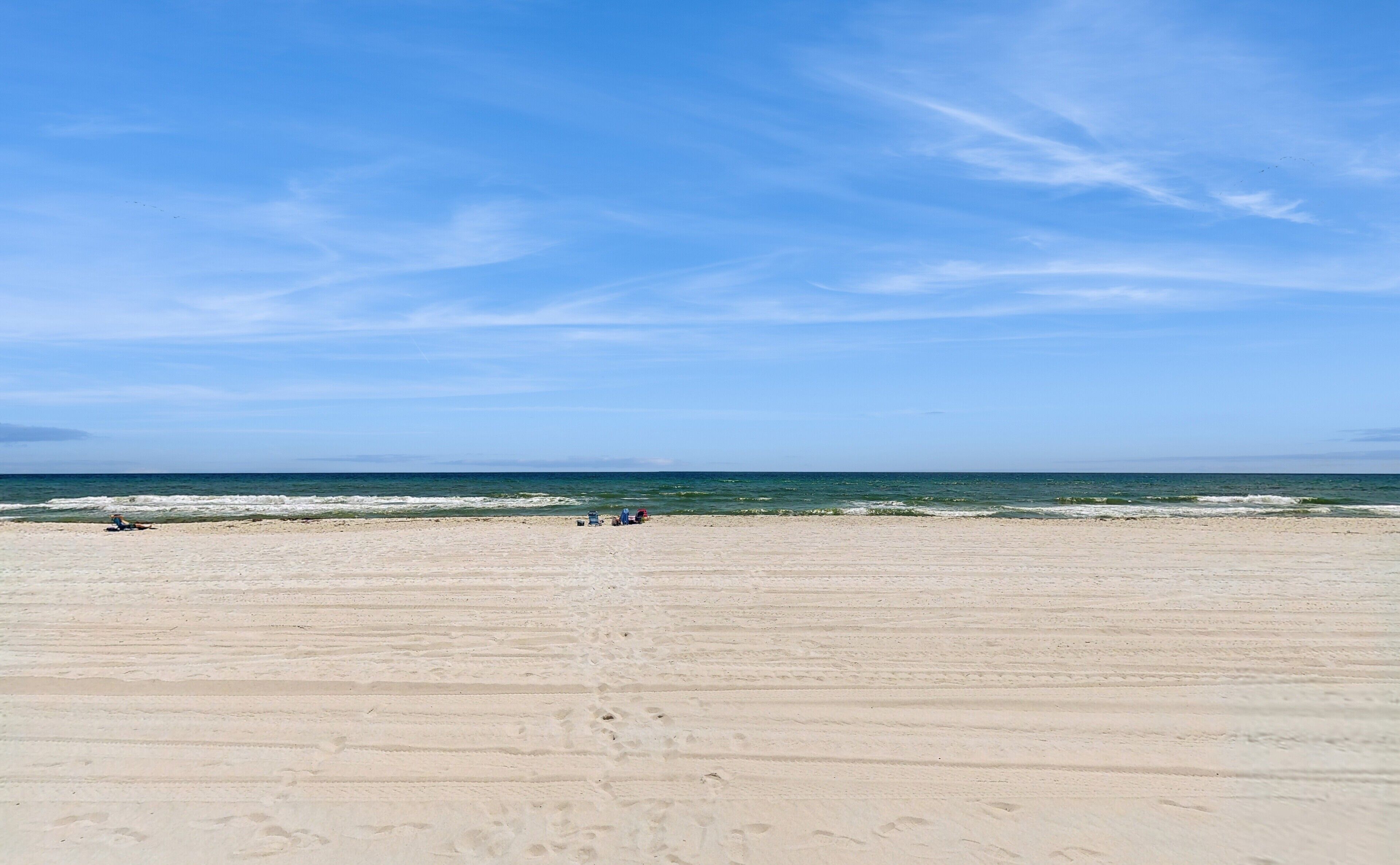 On the beach