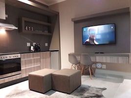 Apartment, 2 Bedrooms | Living area | 48-inch LED TV with satellite channels, TV