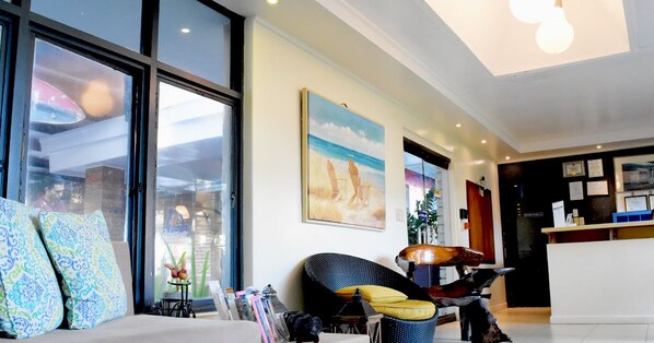 Sala de estar en el lobby