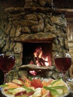 Stone House,1 Bedroom with Fireplace | Fireplace