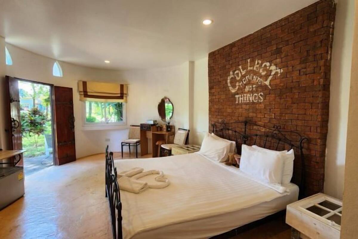 Desk, blackout drapes, rollaway beds (surcharge), WiFi (free)