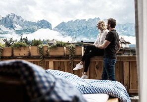 Boomhut | Uitzicht vanaf balkon