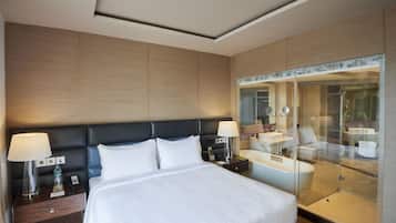 Premium bedding, in-room safe, desk, blackout curtains