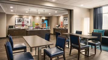 Free daily buffet breakfast