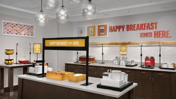 Free daily buffet breakfast