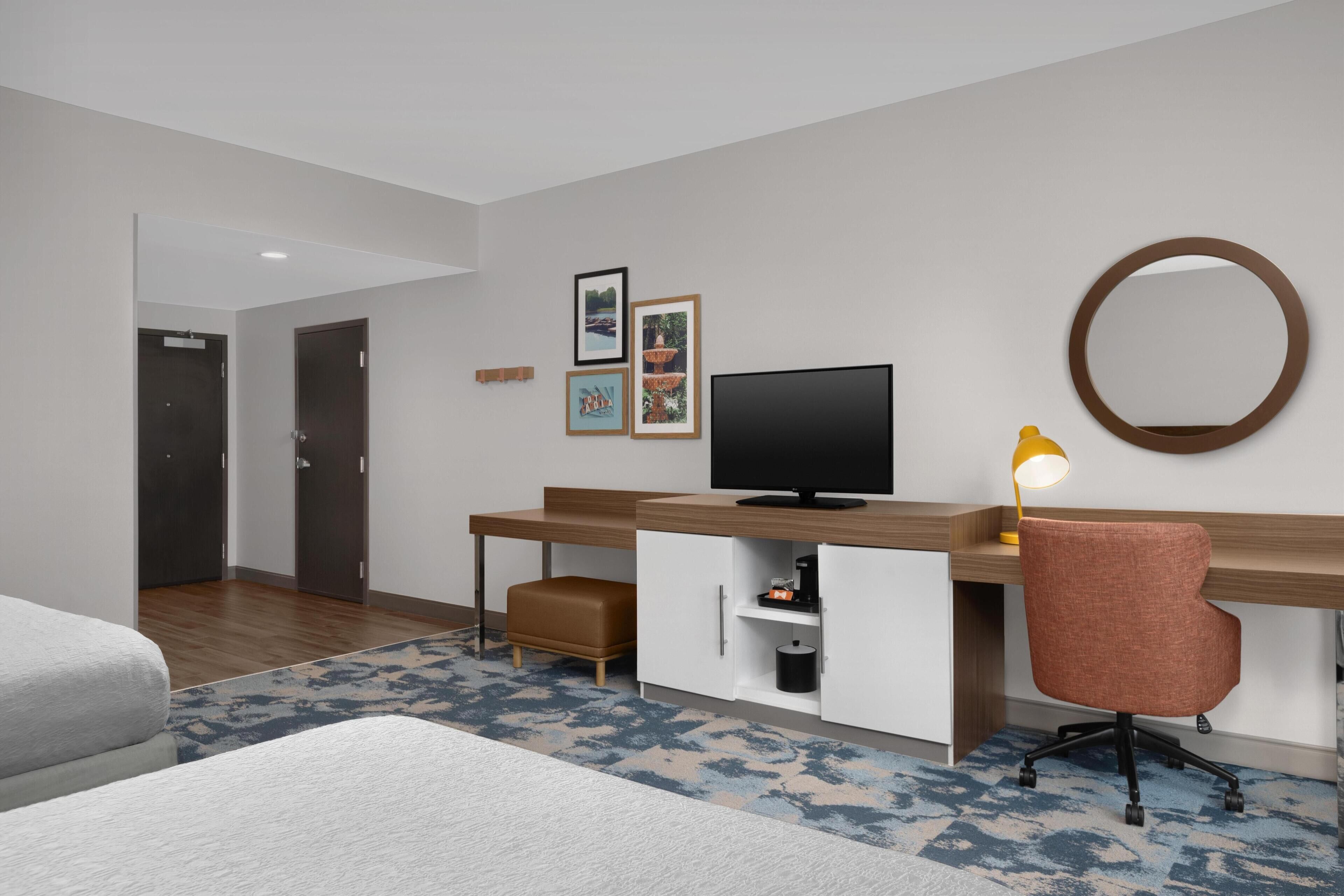 Premium bedding, pillow-top beds, in-room safe, desk