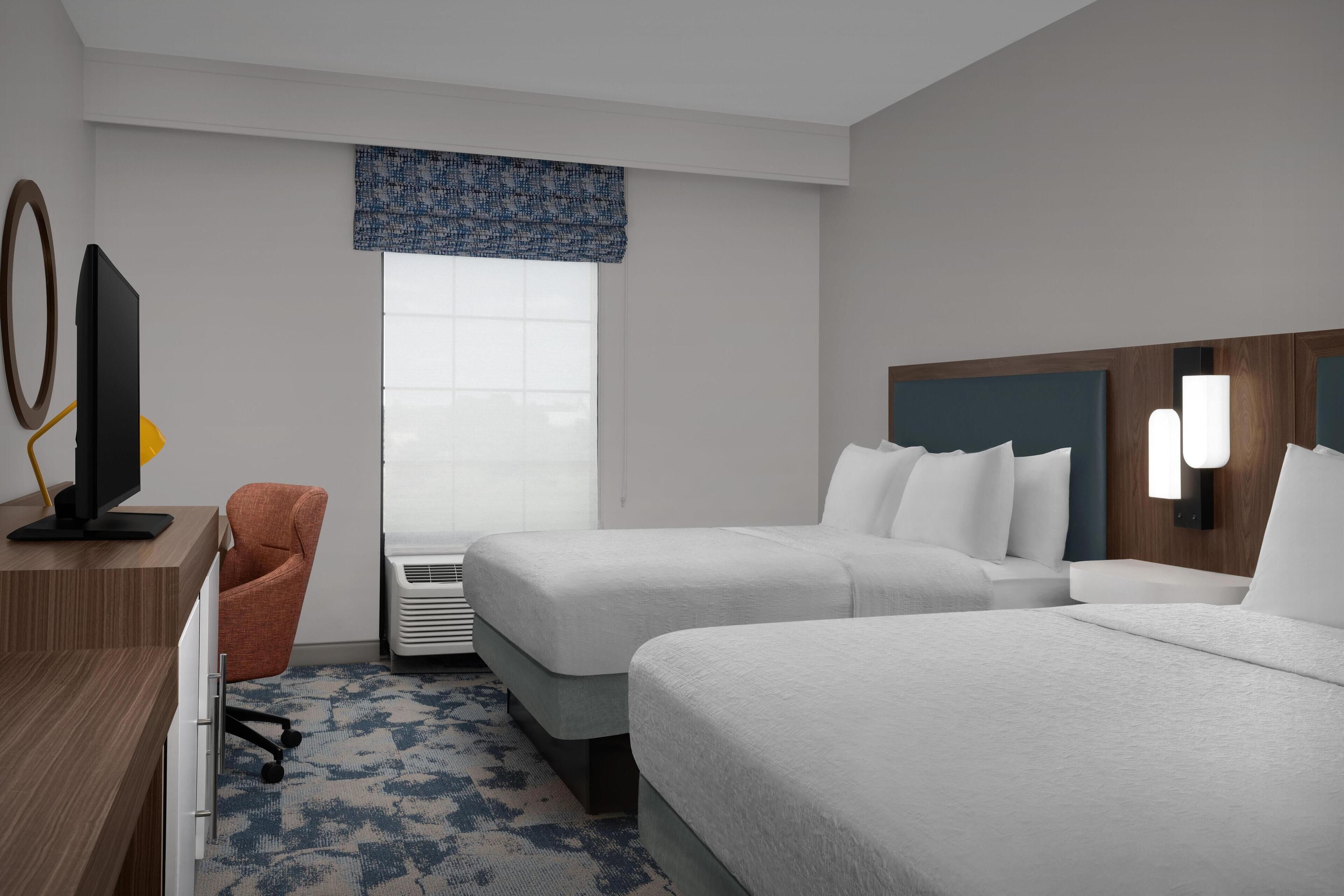 Room, 2 Queen Beds, Non Smoking | Premium bedding, pillowtop beds, in-room safe, desk
