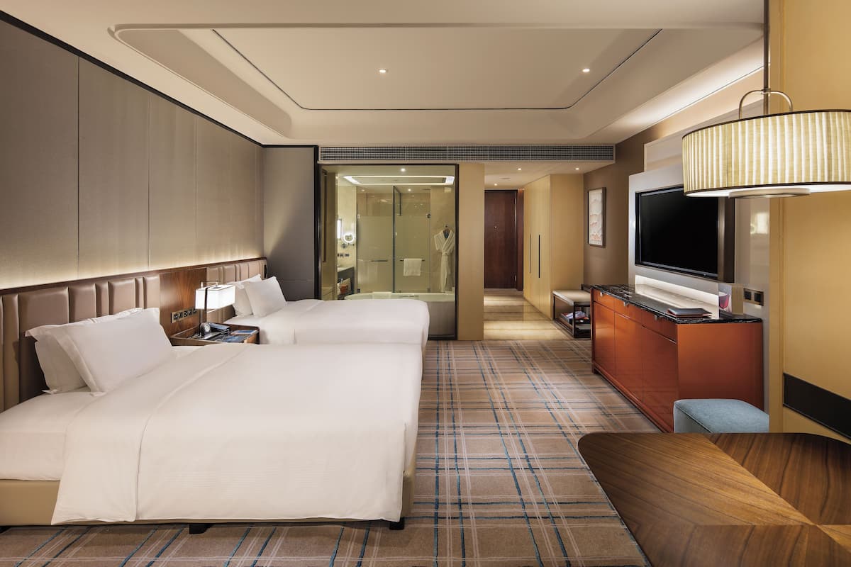 Deluxe Room, 2 Single Beds (View) | Minibar, in-room safe, desk, soundproofing